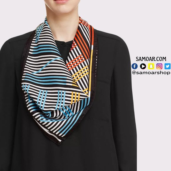 Graphic Silk Scarf